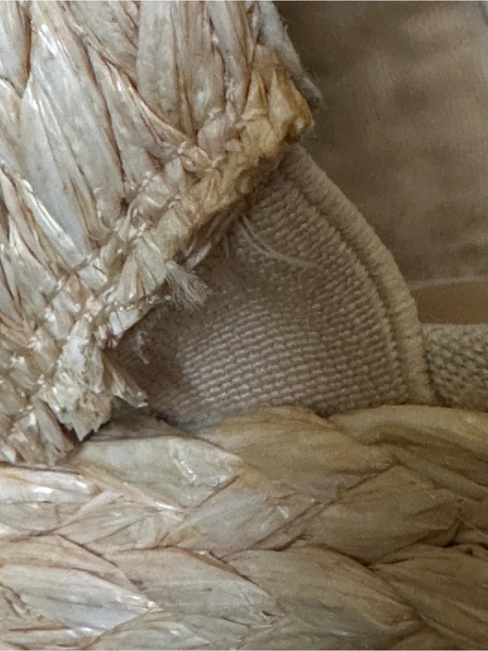 Dolce Vita Natural Raffia Woven Platform Slide Mules Size 7.5 - Picture 9 of 11